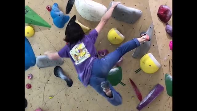 Indoor rock climbing