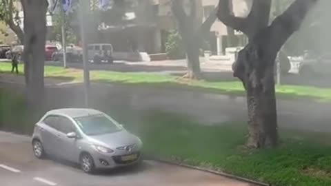 Malfunctioning Sprinkler Turns into Car Wash