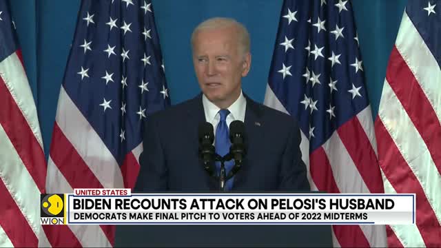 Us President Joe Biden warns future of democracy at as midterms