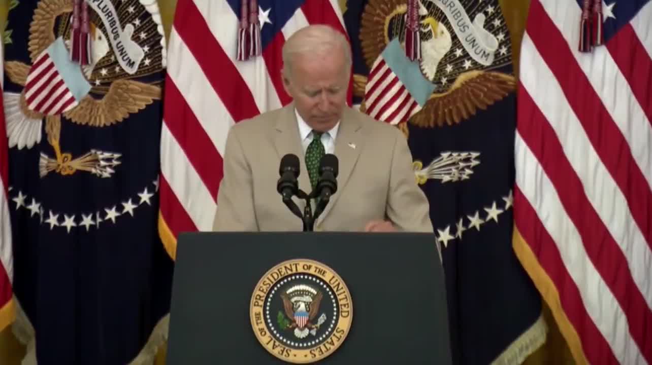 Biden Spreads Idiotic Disinformation: Says Over 100% of Americans Have Been Vaccinated