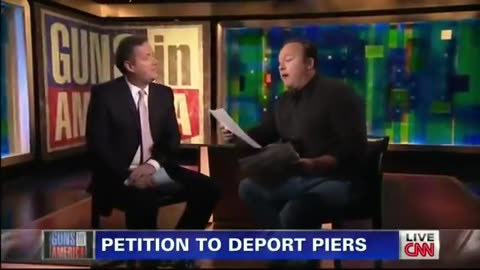 (2013) Alex Jones vs Piers Morgan On Gun Control - CNN