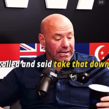 Dana White tells big sponsor to F**k themselves.