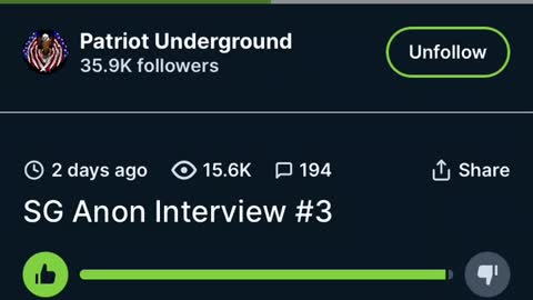 SGAnon:Patriot Underground : second pandemic