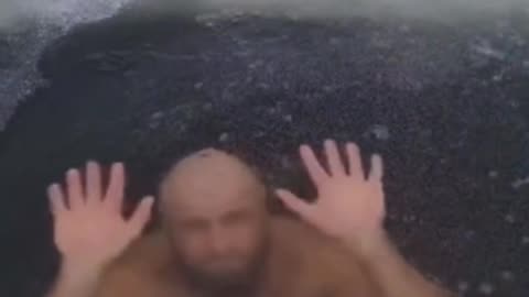 Russian taking a dip