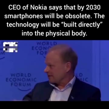 CEO of Nokia says that by 2030 smartphones will be obsolete - Tech To Be "Built Directly" Into Body