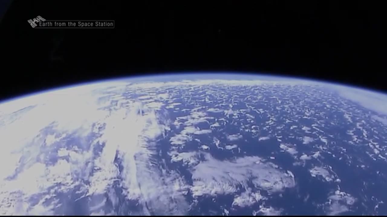 Cargo ship docks to space station