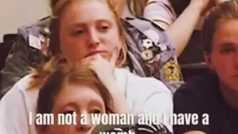 TEACHER: WOMEN HAVE WOMBS MEN DON'T - STUDENTS FLIP OUT. GET YOUR KIDS OUT OF PUBLIC SCHOOL