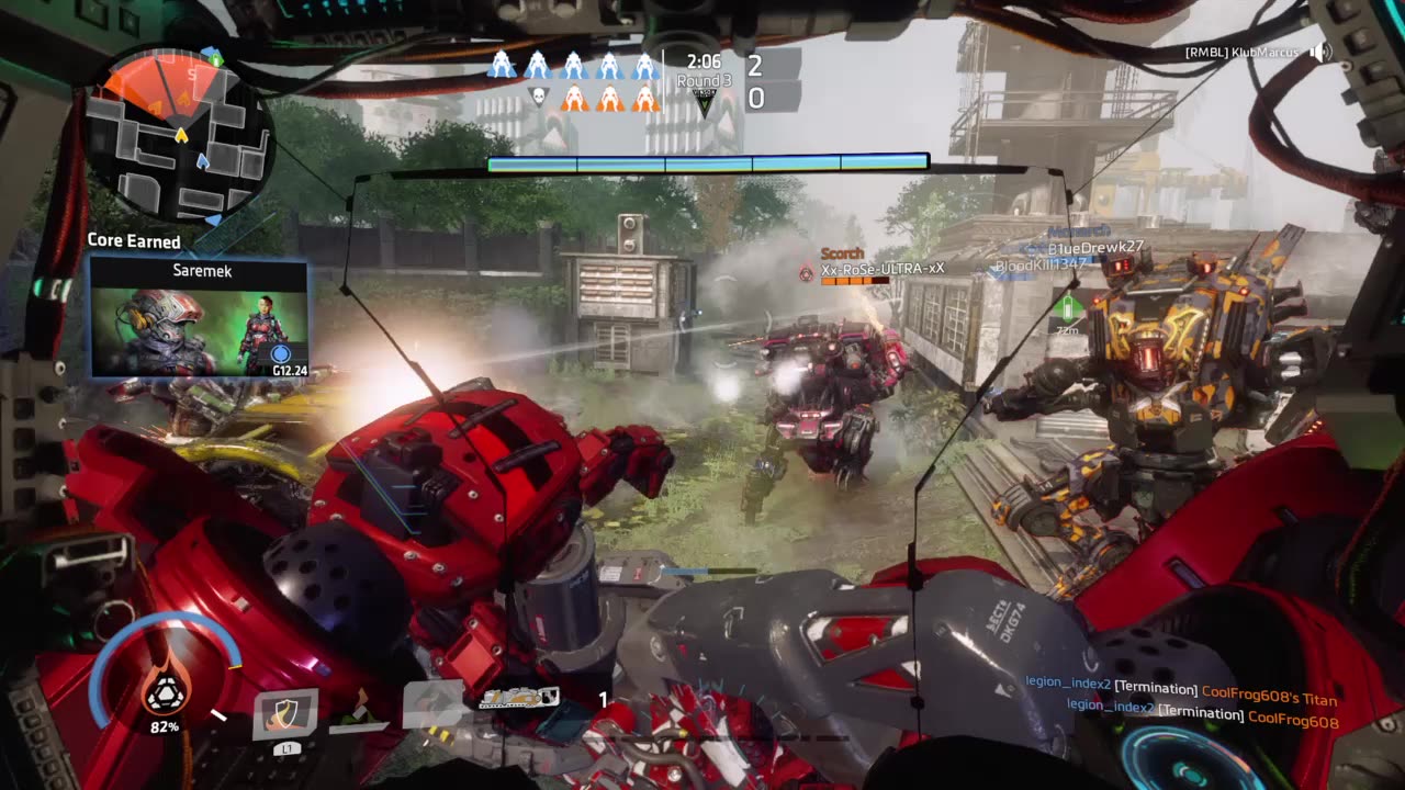 [RMBL]KlubMarcus Wins Titanfall 2 Multiplayer Match Turbo Last Titan Standing Angel City Map!