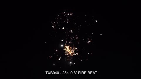 Fajerwerki TXB040 FIRE BEAT 25s. 0,8_ Triplex