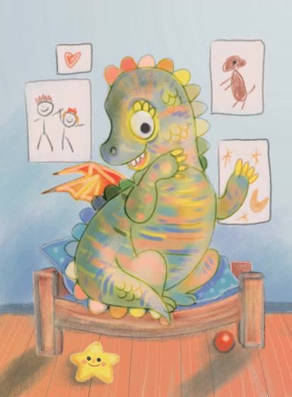 Sweet dragon from a fairy tale