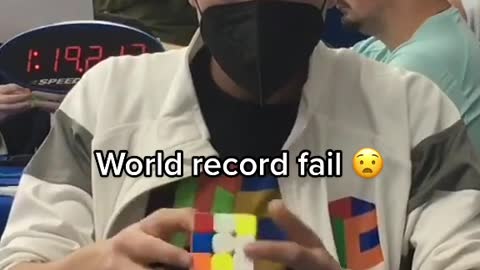 He was so close to the world record 🤯