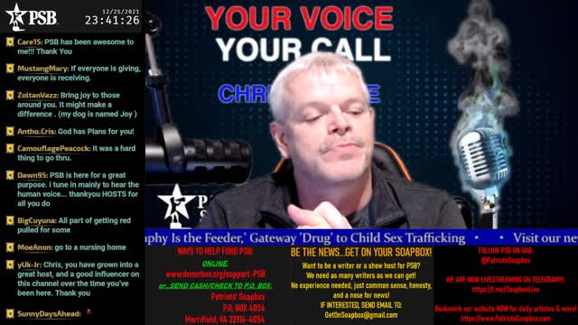 2021-12-25 23:37 EST - Your Voice, Your Call: with Chris Moore