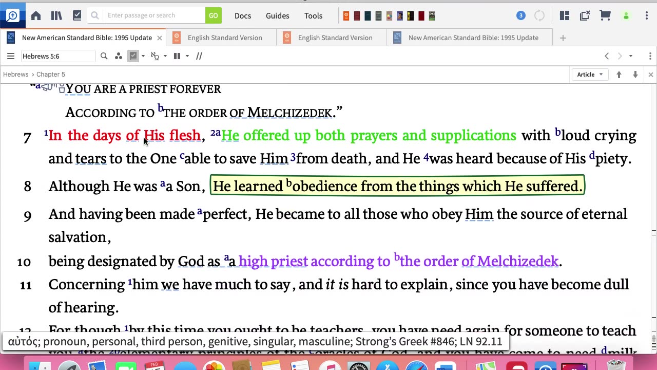 Jesus is both Final King and High Priest- Hebrews 5:1-10