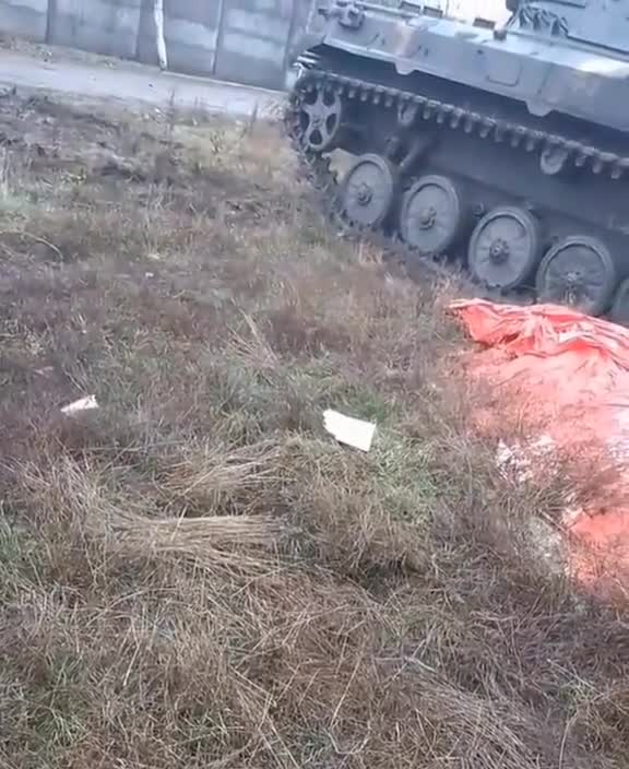 Just a Ukrainian tank with a White Supremacists flag