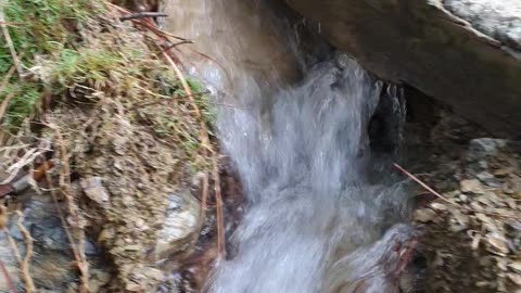 Spring water in mountain