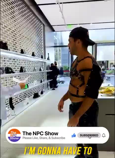 Guy Applies For Work At Balenciaga In Bondy Gear. The NPC Show