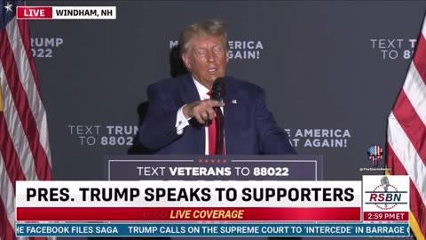 Trump takes dig at Chris Christie & then someone in the crowd calls Christie "a Fat Pig"