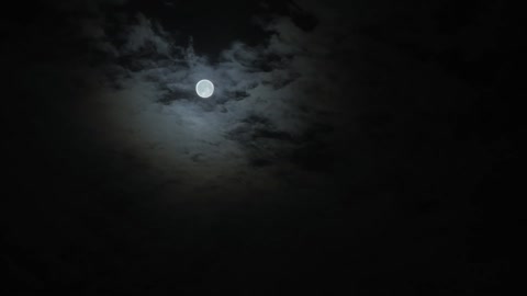 Moon time lapse night sky background - Full HD 1080