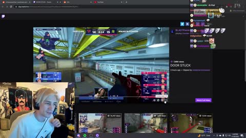 xQc Reacts to DOOR STUCK! DOOR STUCK!