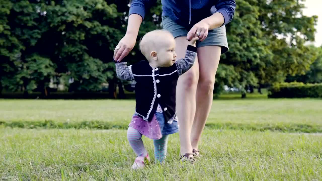 Toddler learning to walk