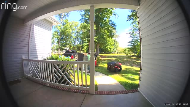 Fridge Falls on Steps