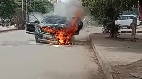 Burning Car