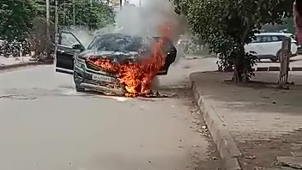 Burning Car