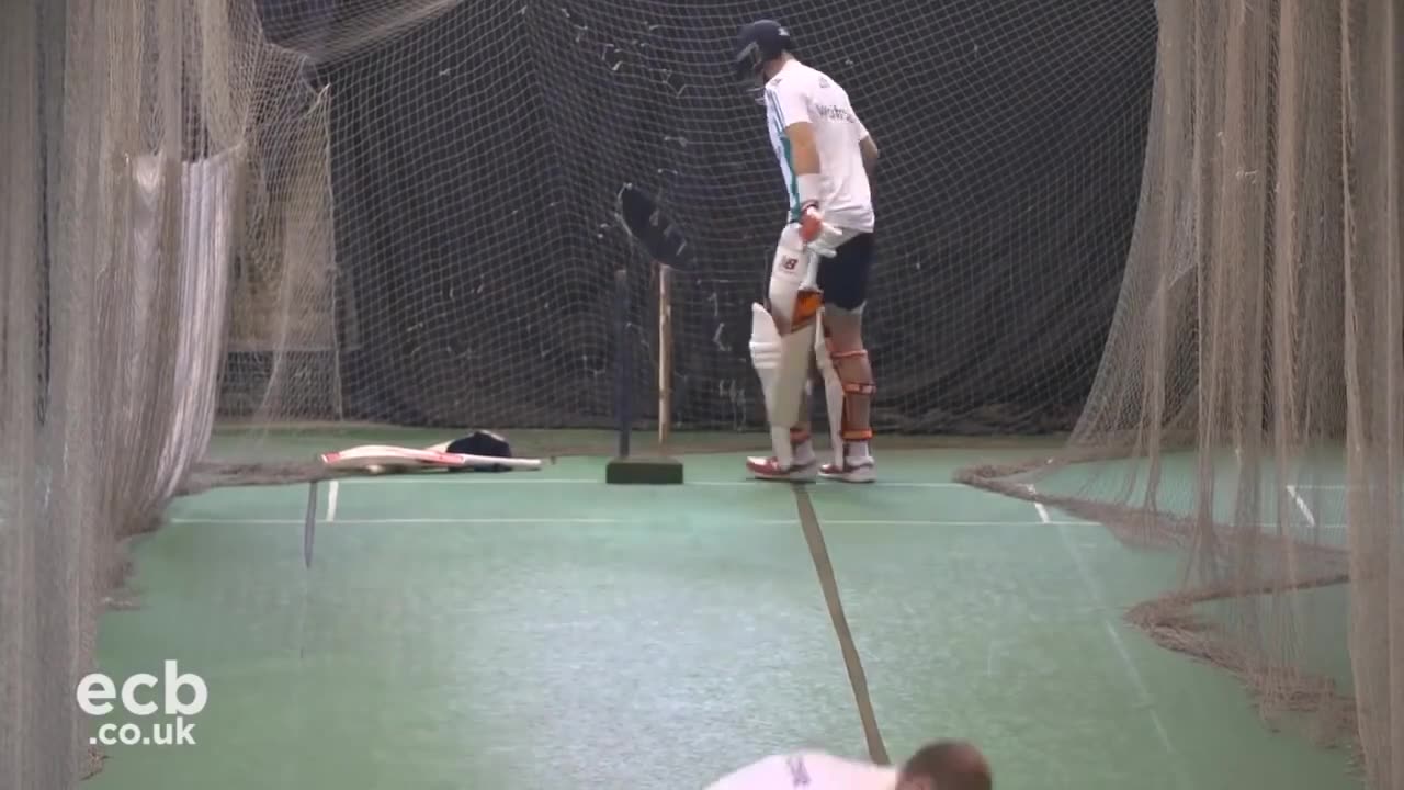 JOE ROOT BATTING IN NET