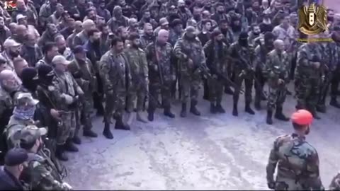 The Syrian army preparing for the counter offensive.