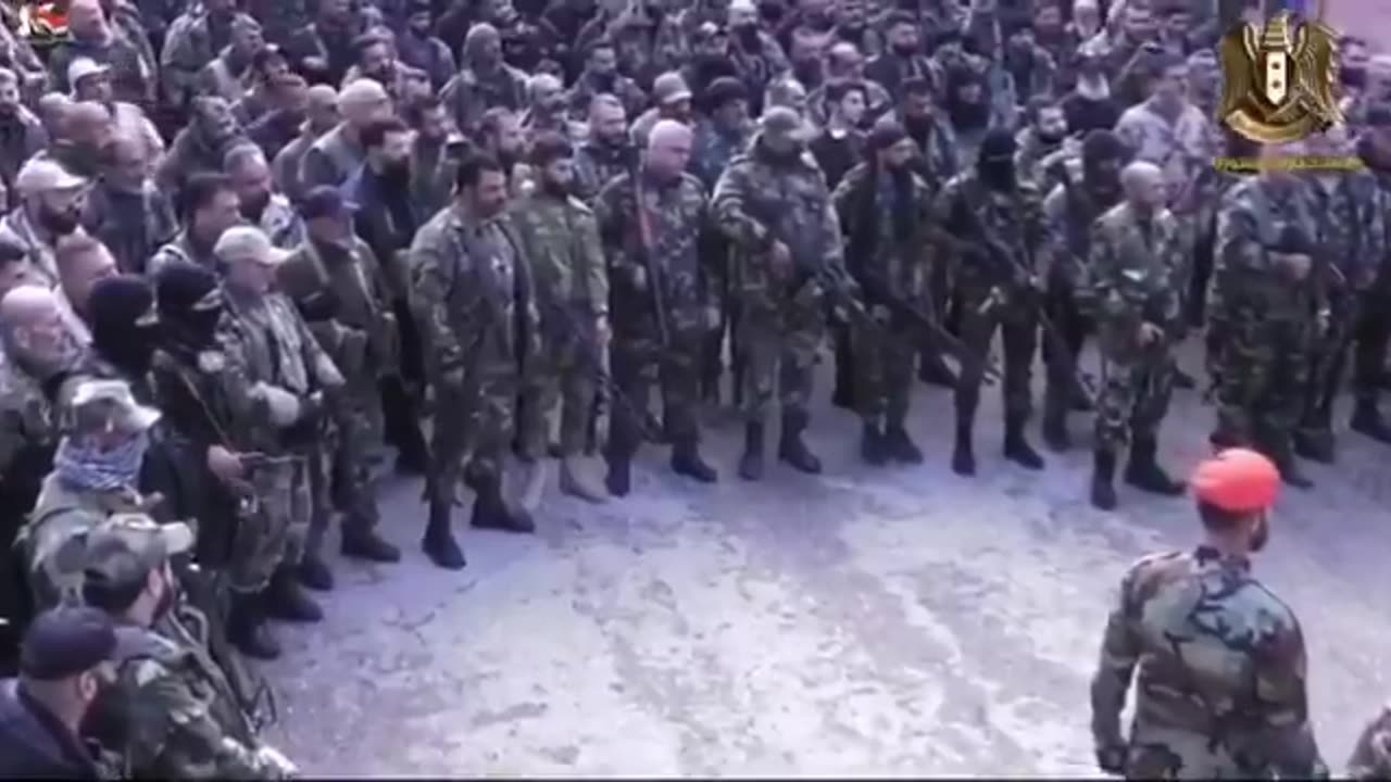 The Syrian army preparing for the counter offensive.