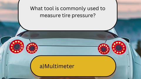 Basic Car Repair Question 7