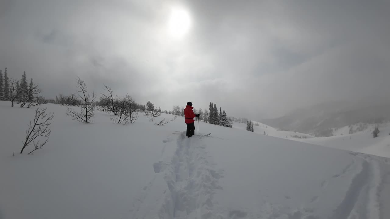 3/27 #4 2nd run down MB's on an epic poweder day and only the 2 of us out here.
