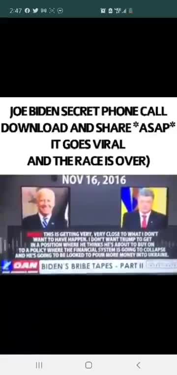 dirty biden phone call