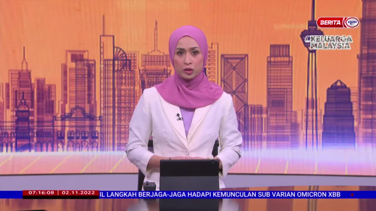 1 NOVEMBER 2022 – BERITA PAGI – VARIAN XBB COVID-19 ; EMPAT KES JANGKITAN TEMPATAN KATEGORI 2