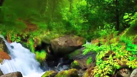 Relaxing Music with Nature Sounds - Waterfall HD