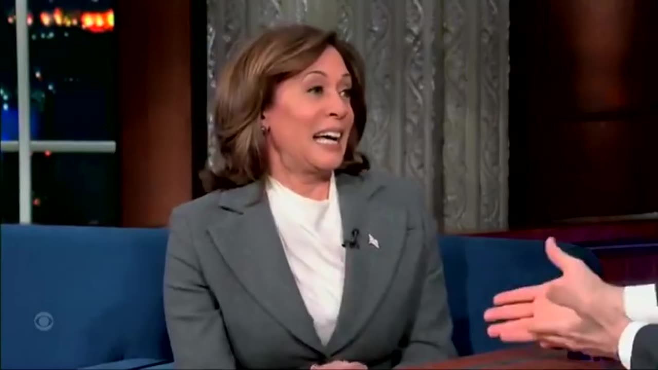 Stephen Colbert Decides To Ask Kamala What She Actually Does