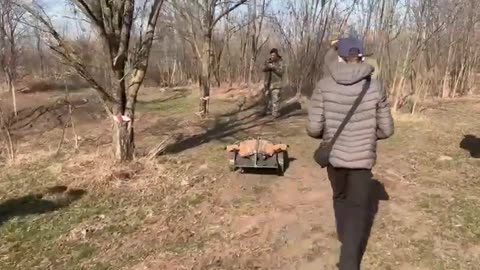 Ukrainian Soldiers Testing an Autonomist RC Companion Drone