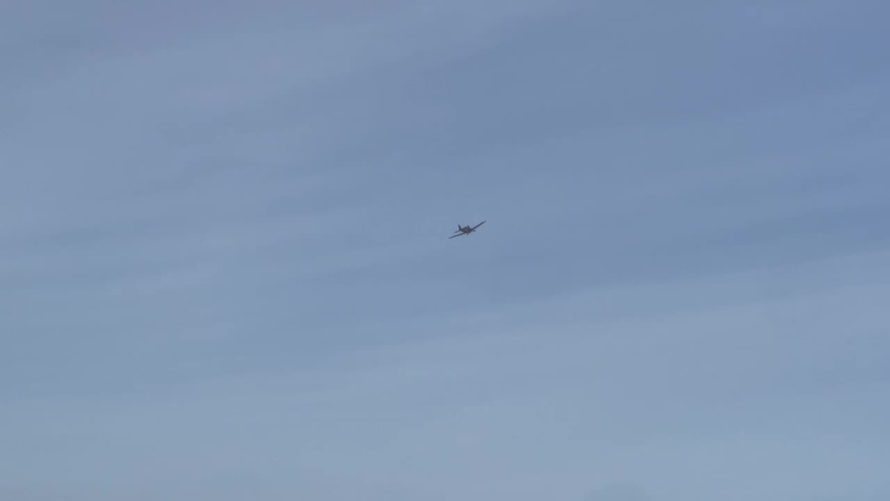 NORTH AMERICAN PBJ MAKES A PASS - 2023 POINT MUGU AIRSHOW