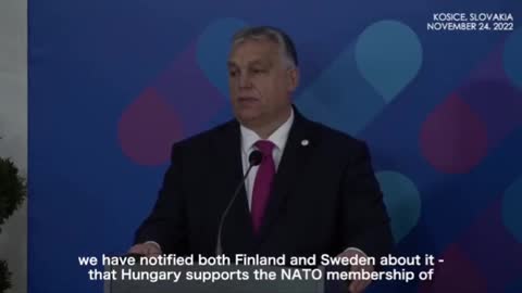 Hungary's Orban nods NATO ratification for Finland, Sweden