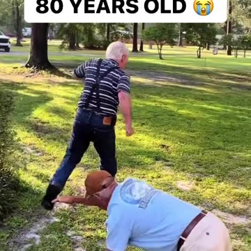 Foot racing at 80 years old😭
