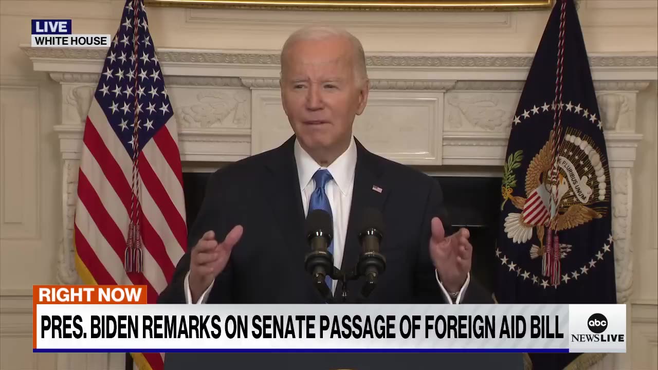 Biden on $95 bill to fun Foreign wars. Let the full House speak its mind and not allow a minority...