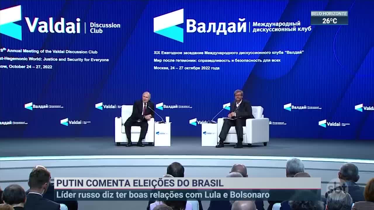 Putin fala sobre expectativas para as eleições no Brasil | SBT Brasil