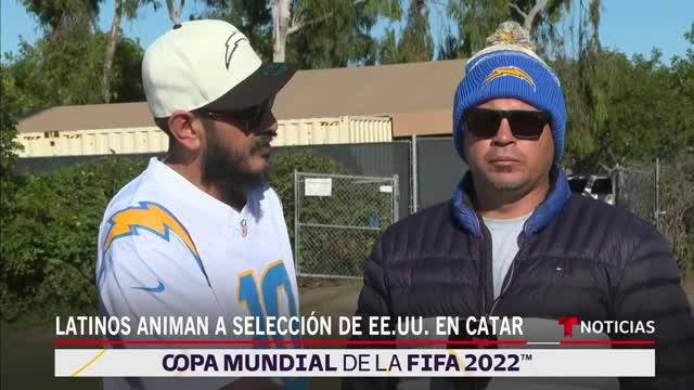 Fanáticos latinos apoyan a la selección de EE.UU. en Catar 2022 | Noticias Telemundo