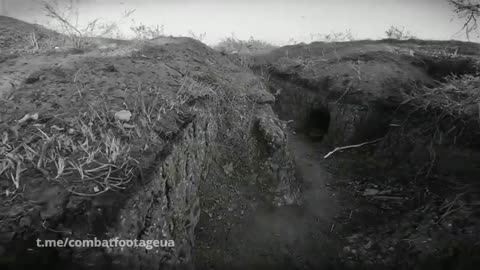 Russians Flee Their Trenches Near Verbove