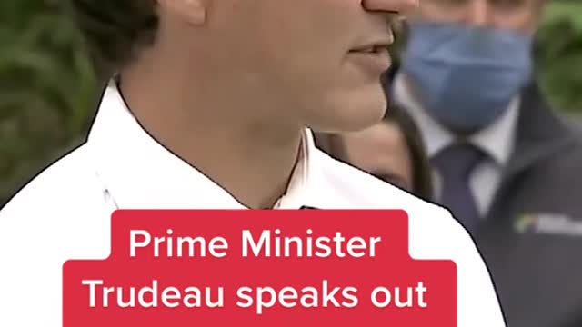 Prime Minister Trudeau speaks out against anti-vaccine hospital protests