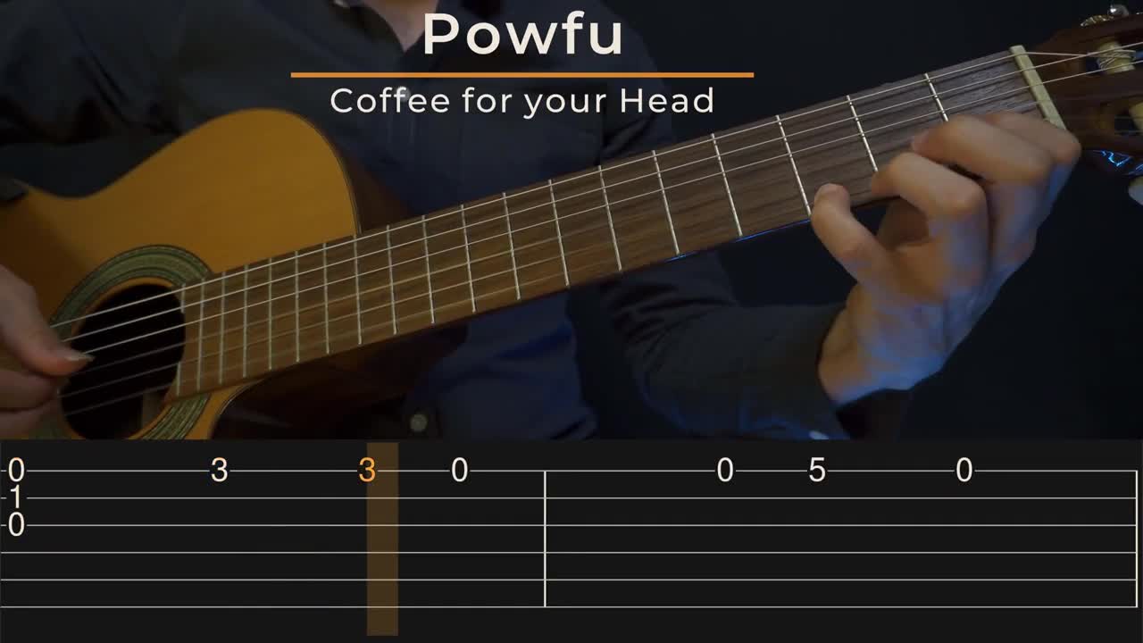 Coffee for your Head, Death Bed - Powfu (Simple Guitar Tabs)