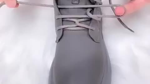 How to tie shoe lace
