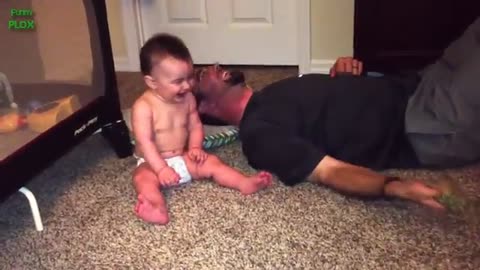 Funny Babies Laughing Hysterically at Dogs Compilation