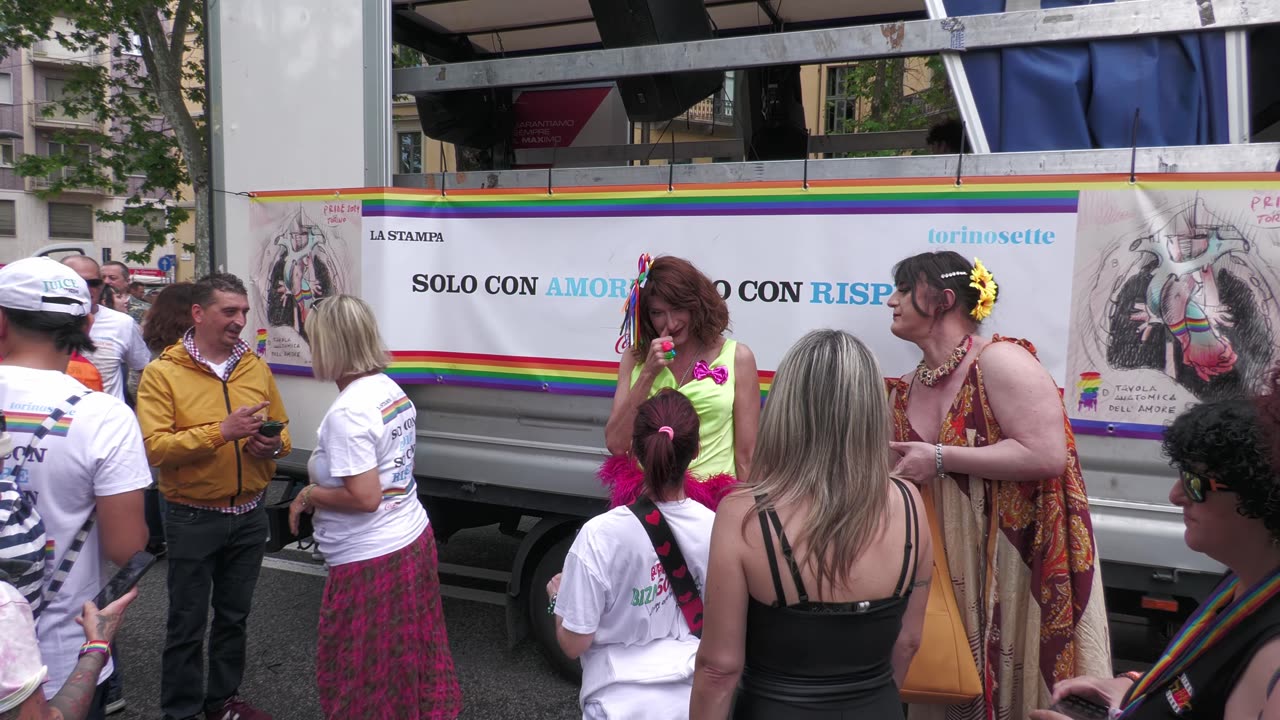 Vladimir Luxuria al Torino Pride 2024