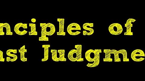 Principles of the Last Judgment